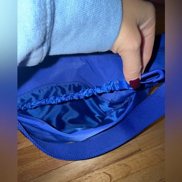 Beis Cobalt Blue Crescent Catchall Bag - Picture 8 of 16